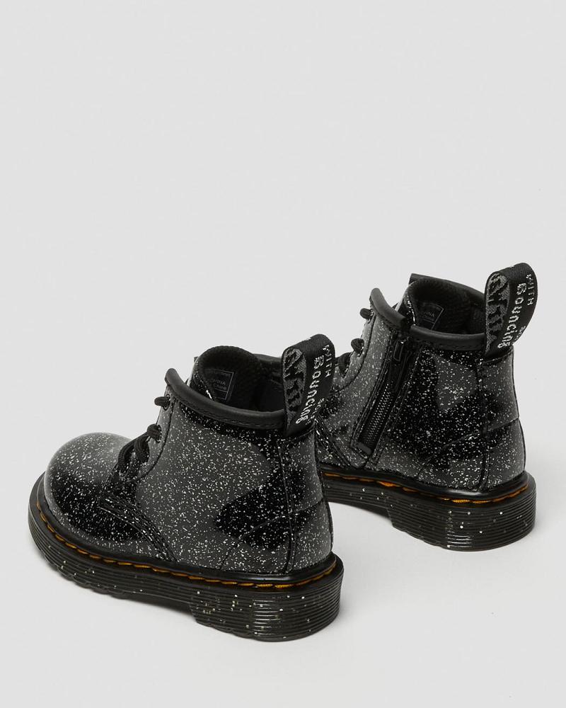 Dr Martens Infant 1460 Glitter Ankle Fritidsstøvler Barn Svarte | Norge 163YXF
